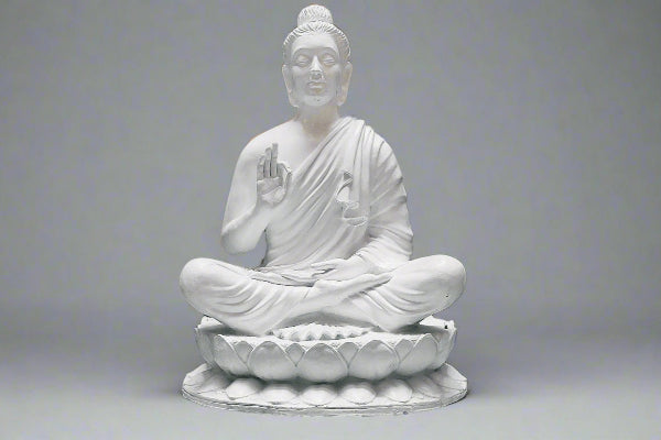 Budhha FRP Statue - Peaceful Home & Garden decor / Spiritual Art Sculpture .