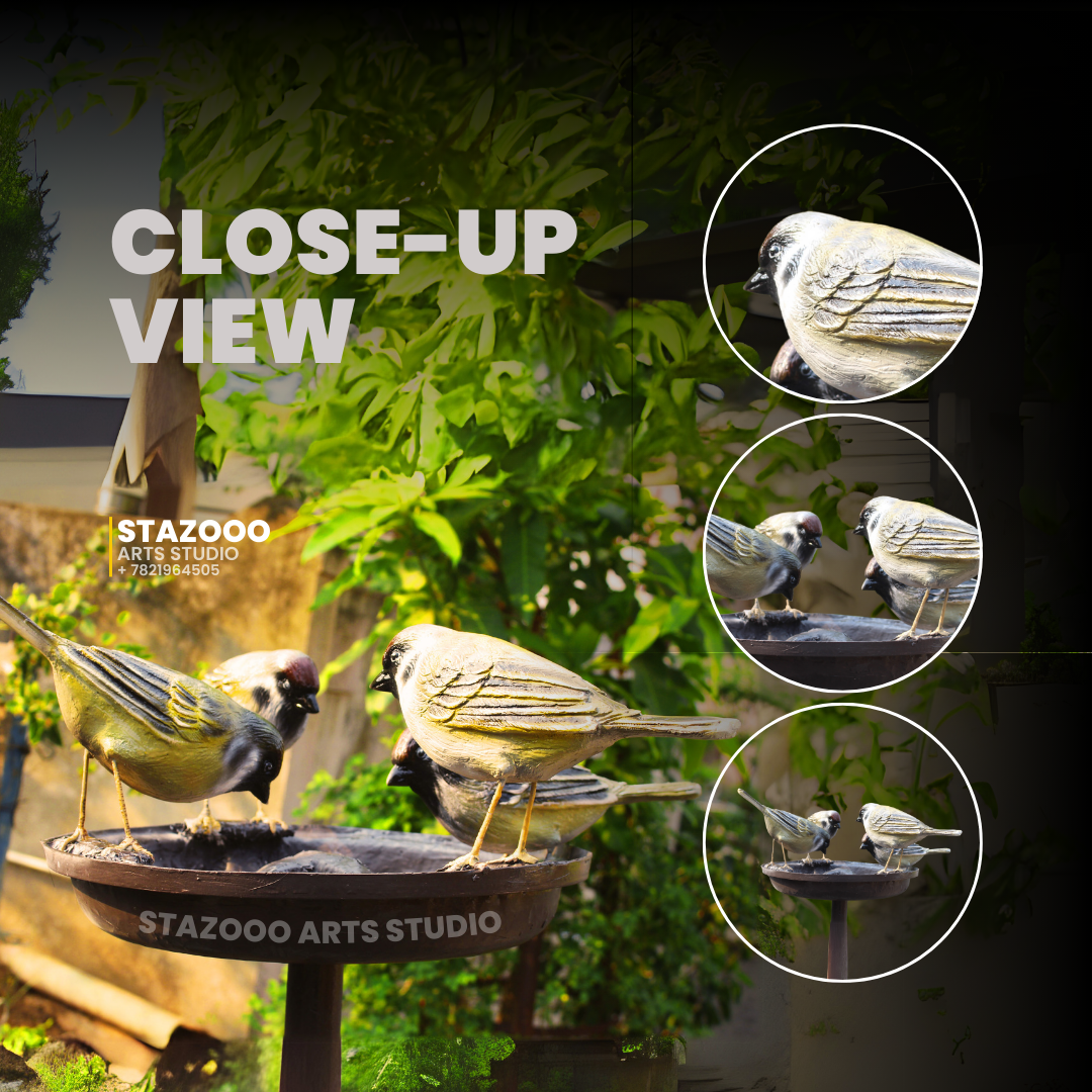 Birds FRP Statue