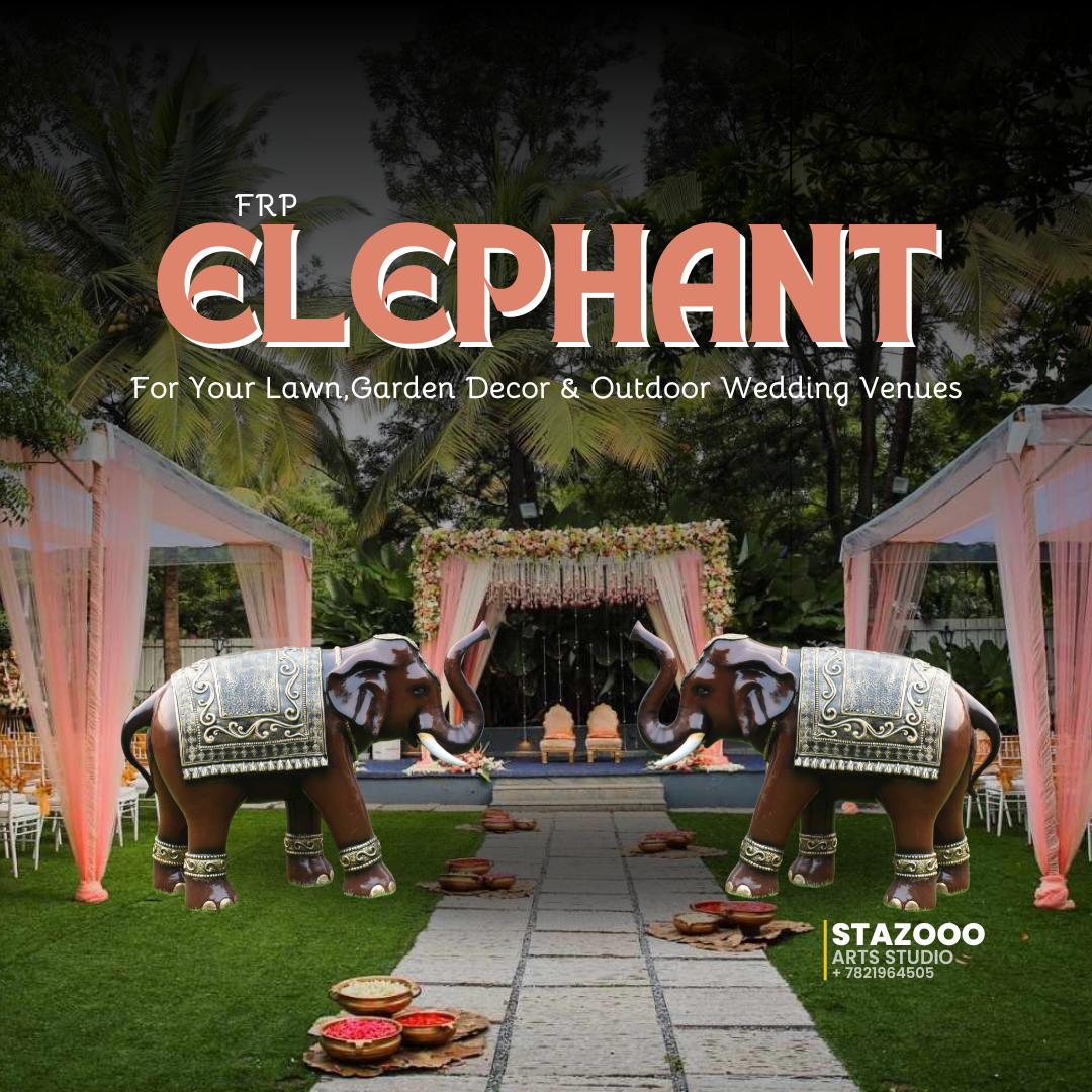 Elephant FRP Statue