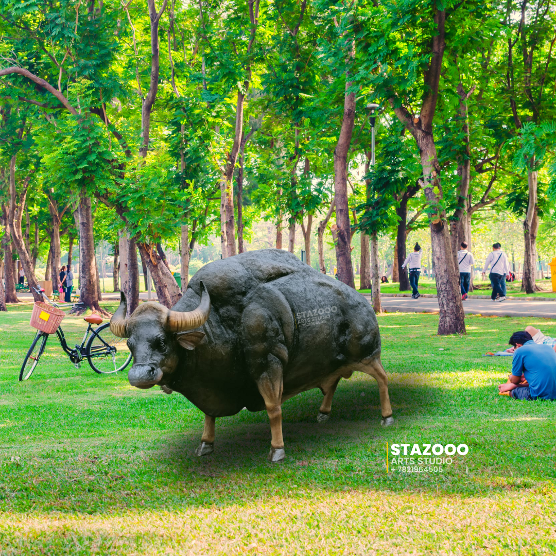 FRP Bull Statue